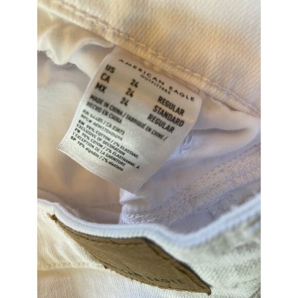 AMERICAN EAGLE Denim SIZE 24R Curvy Crop Stretch Mom Jean 43x27 - Picture 3 of 5